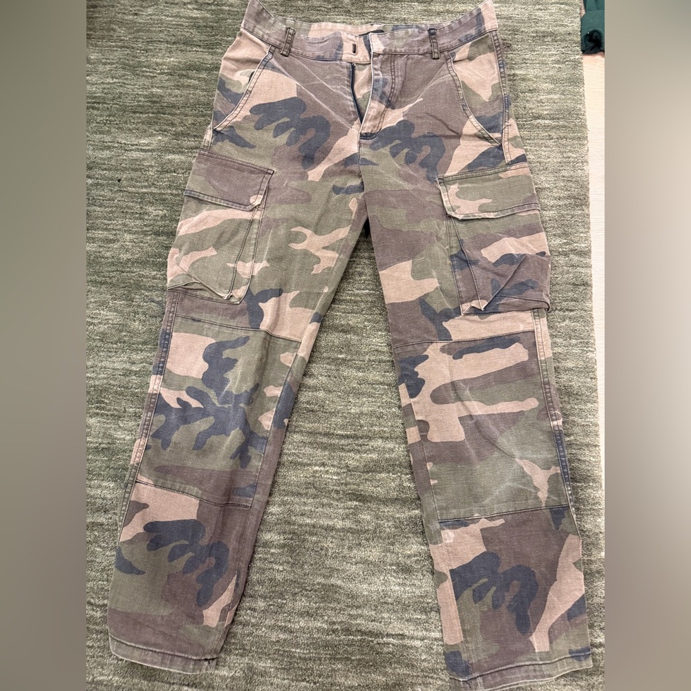 Maje Camo Jeans - Green, Brown, Black Cargo